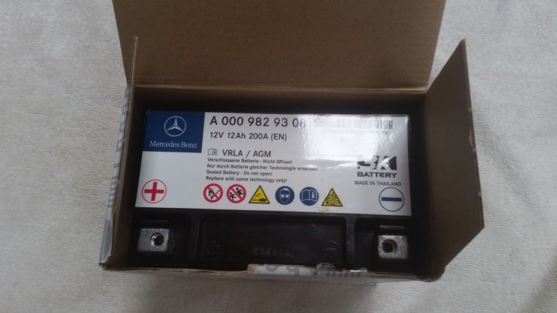 W222 12V 12 Am OEM MERCEDES BENZ auxiliary ECO battery